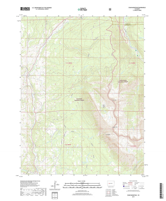 Chair Mountain Colorado US Topo Map Image