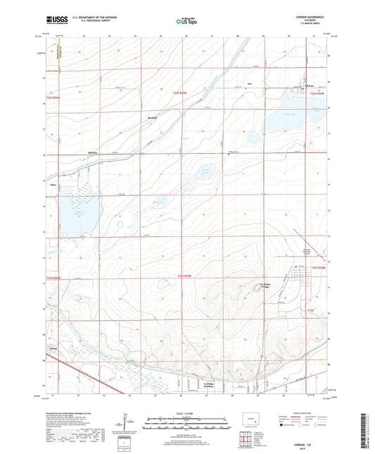 Cheraw Colorado US Topo Map Image