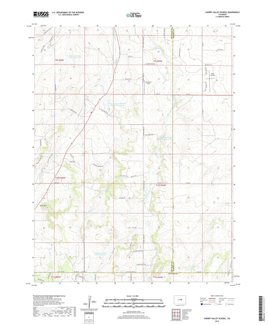 Cherry Valley School Colorado US Topo Map Image
