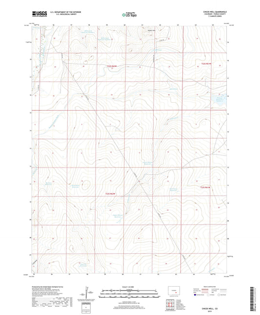 Chicos Well Colorado US Topo Map Image
