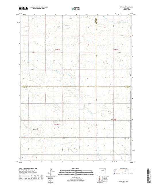 Clarkville Colorado US Topo Map Image