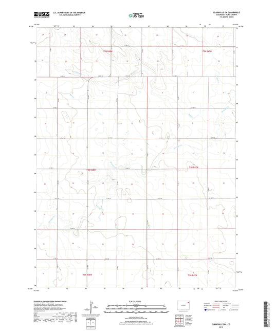 Clarkville SW Colorado US Topo Map Image