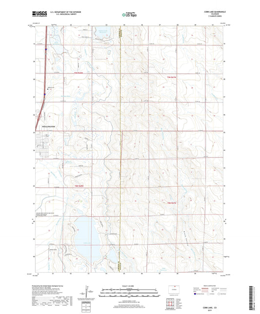Cobb Lake Colorado US Topo Map Image