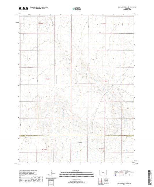 Cockleburr Springs Colorado US Topo Map Image