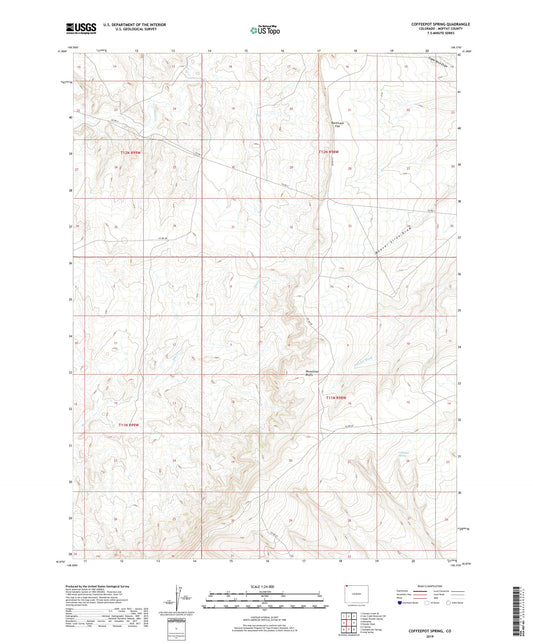 Coffeepot Spring Colorado US Topo Map Image