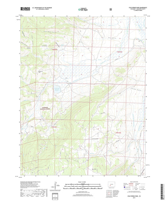 Cold Spring Park Colorado US Topo Map Image