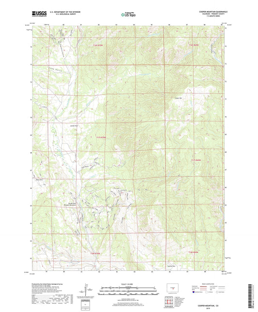 Cooper Mountain Colorado US Topo Map Image
