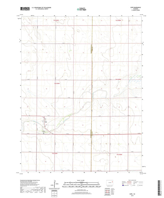 Cope Colorado US Topo Map Image