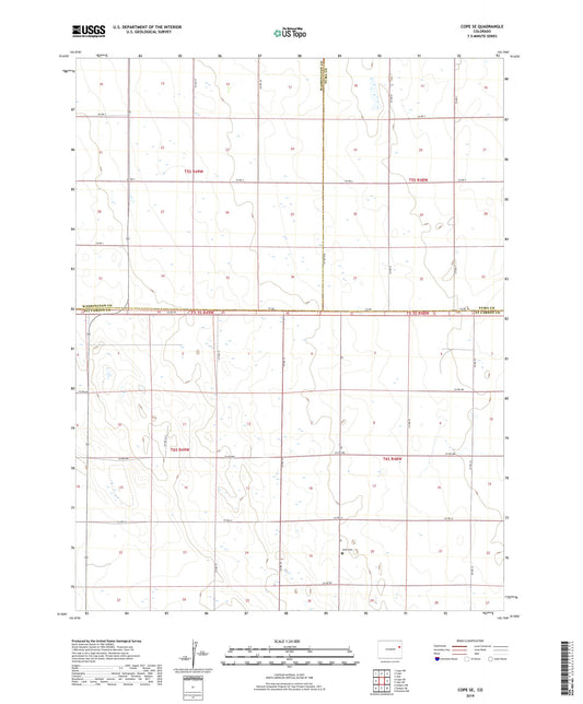 Cope SE Colorado US Topo Map Image
