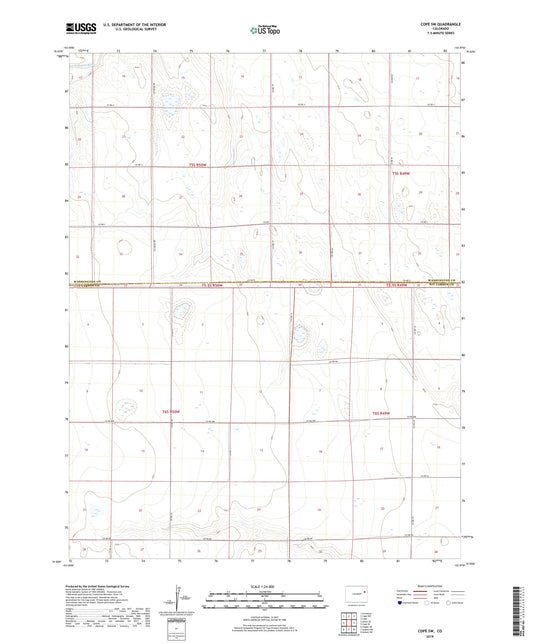 Cope SW Colorado US Topo Map Image