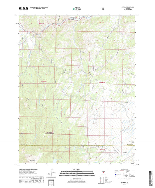 Cotopaxi Colorado US Topo Map Image