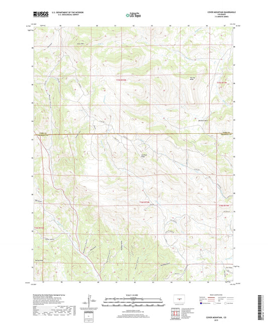Cover Mountain Colorado US Topo Map Image