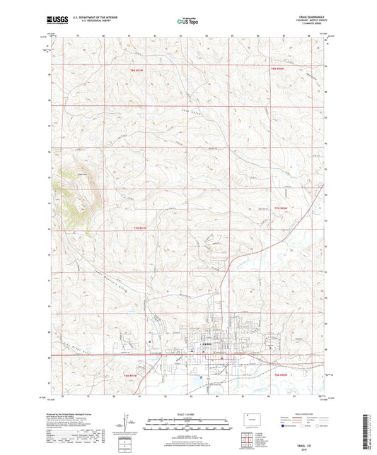 Craig Colorado US Topo Map Image