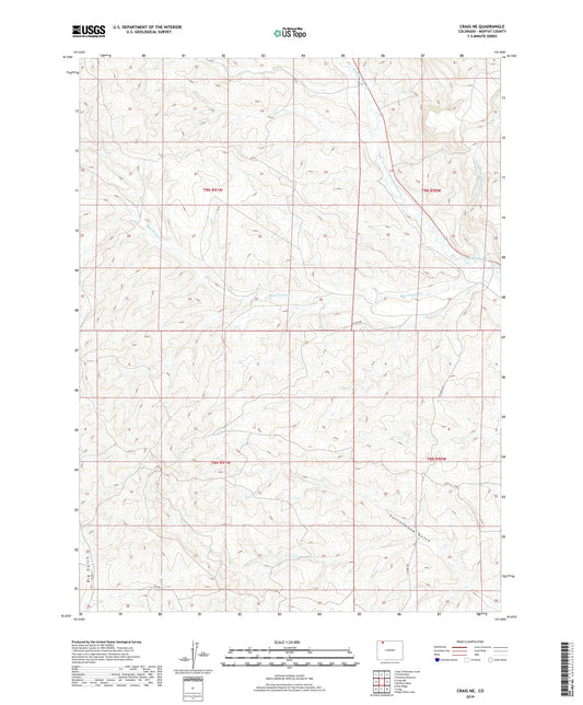Craig NE Colorado US Topo Map Image
