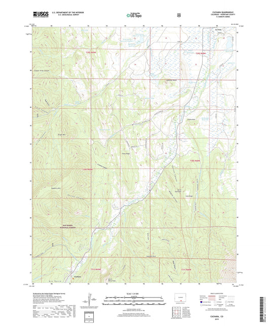 Cuchara Colorado US Topo Map Image