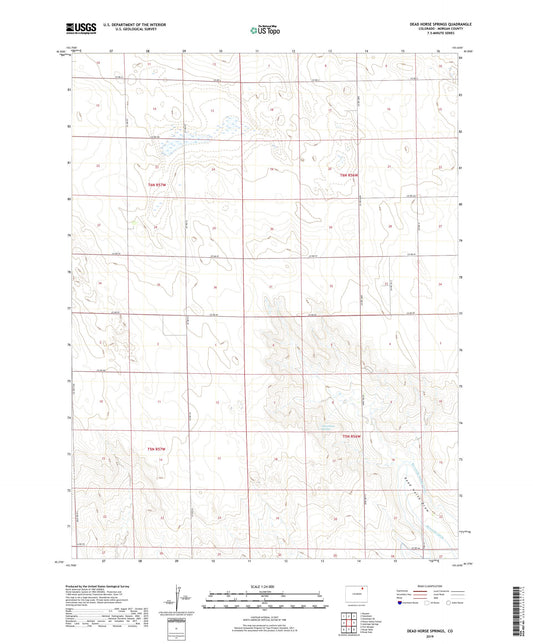 Dead Horse Springs Colorado US Topo Map Image