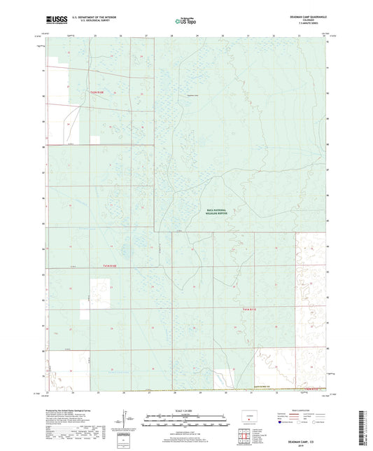 Deadman Camp Colorado US Topo Map Image