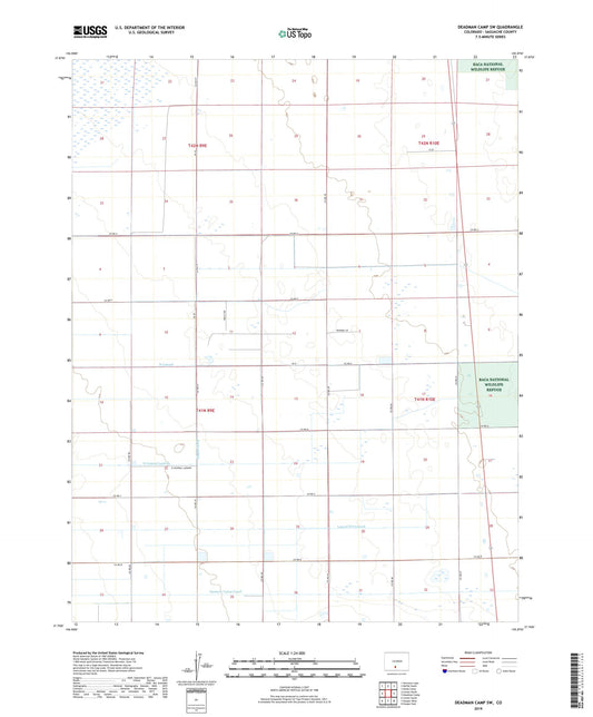 Deadman Camp SW Colorado US Topo Map Image