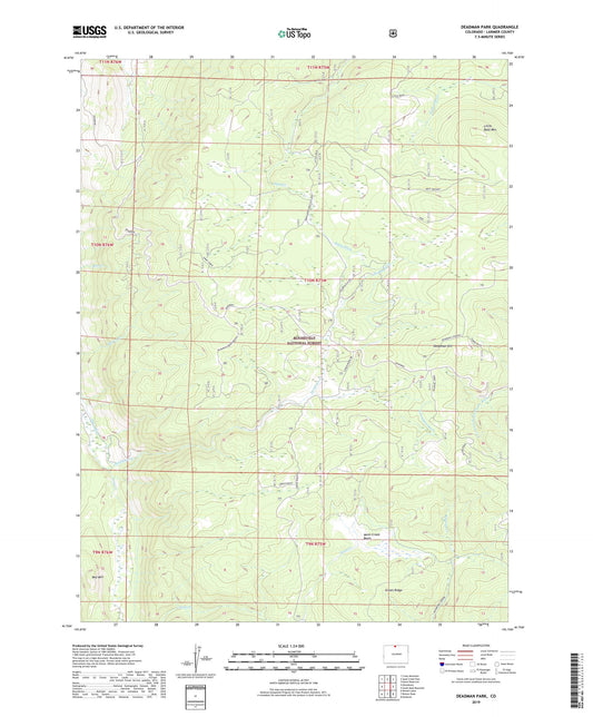 Deadman Park Colorado US Topo Map Image