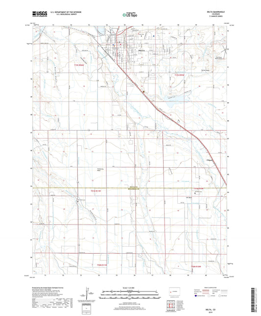 Delta Colorado US Topo Map Image