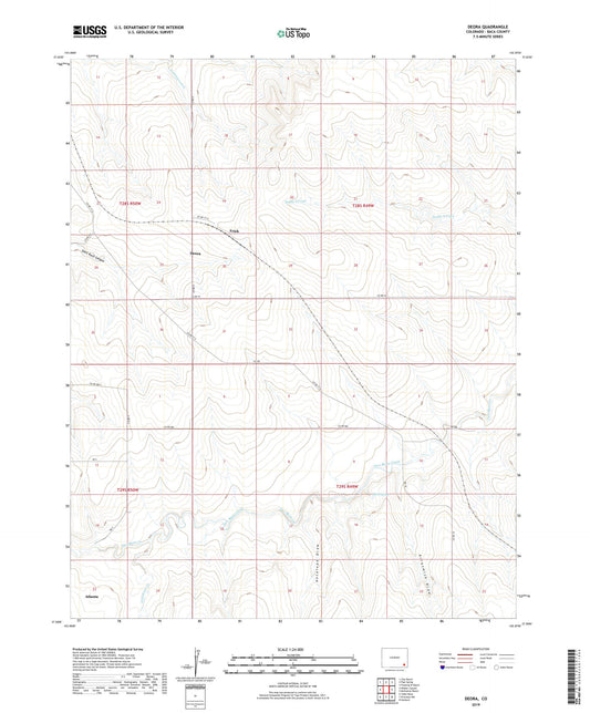 Deora Colorado US Topo Map Image