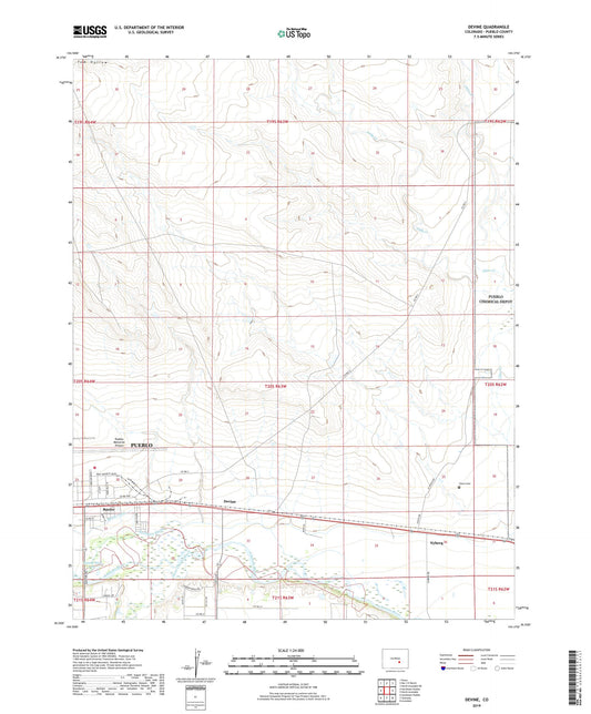 Devine Colorado US Topo Map Image