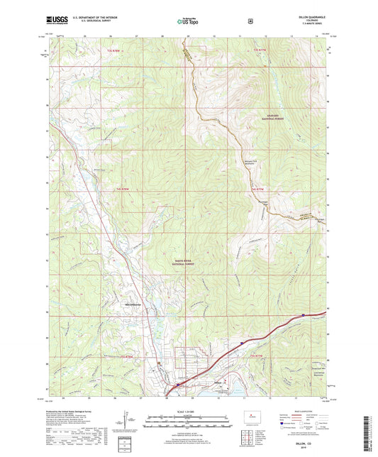 Dillon Colorado US Topo Map Image