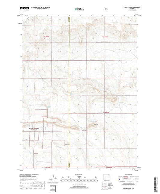 Dipper Spring Colorado US Topo Map Image