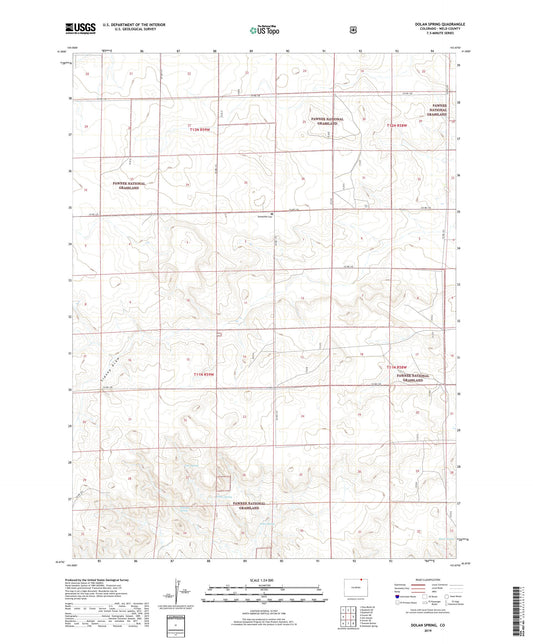 Dolan Spring Colorado US Topo Map Image
