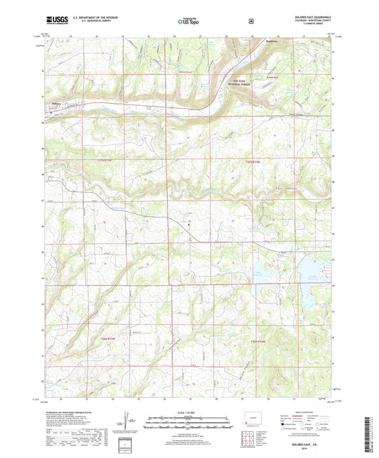 Dolores East Colorado US Topo Map Image