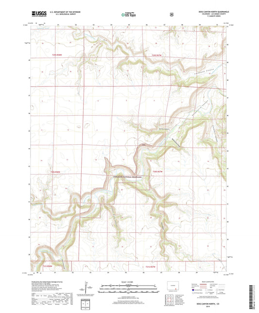 Doss Canyon North Colorado US Topo Map Image