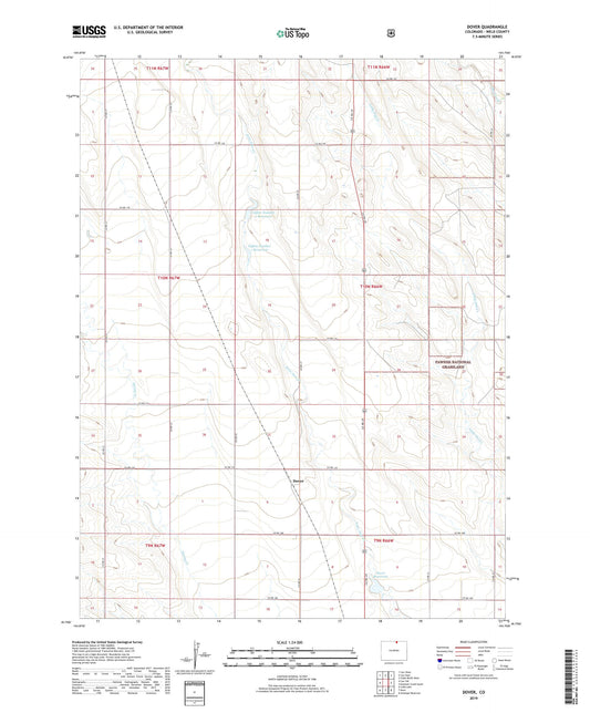 Dover Colorado US Topo Map Image