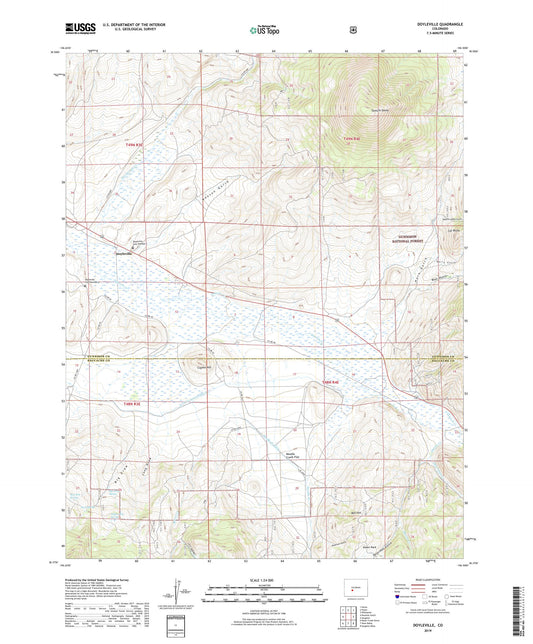 Doyleville Colorado US Topo Map Image