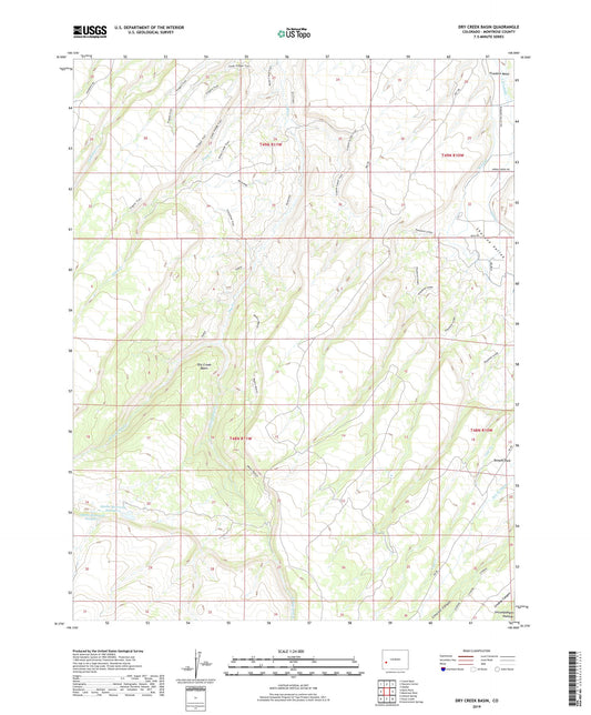 Dry Creek Basin Colorado US Topo Map Image