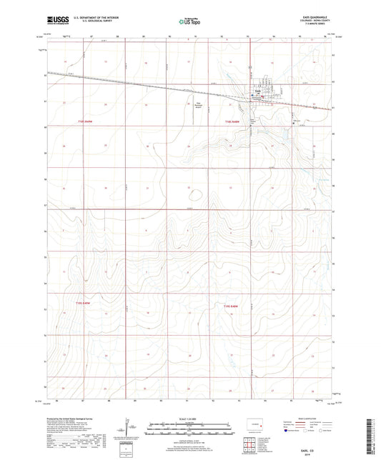 Eads Colorado US Topo Map Image