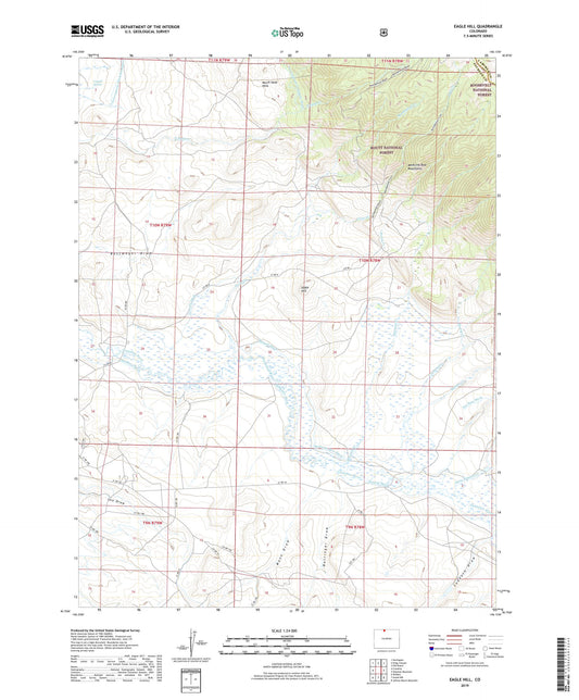 Eagle Hill Colorado US Topo Map Image