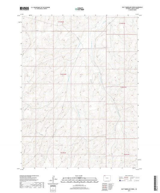 East Timberlake Creek Colorado US Topo Map Image