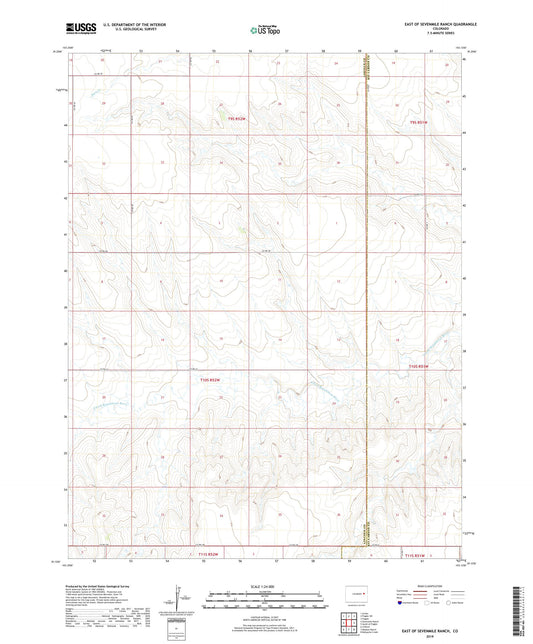 East of Sevenmile Ranch Colorado US Topo Map Image