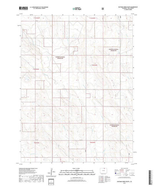Eastman Creek South Colorado US Topo Map Image
