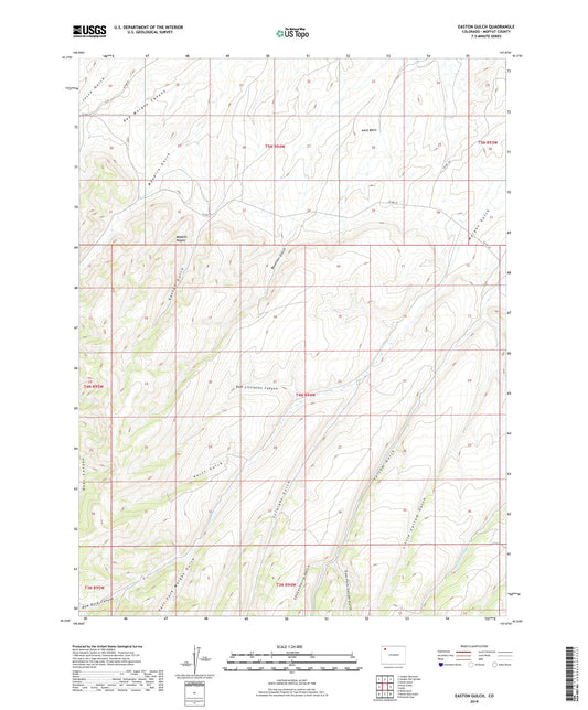 Easton Gulch Colorado US Topo Map Image