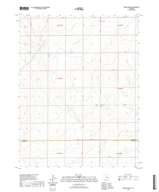 Edison School Colorado US Topo Map Image