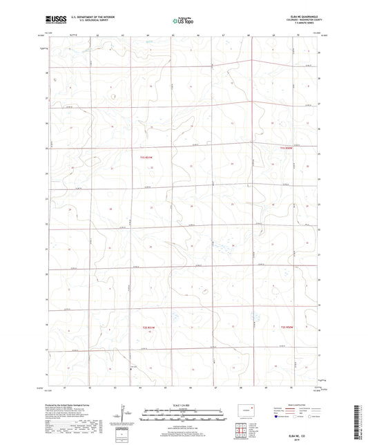 Elba NE Colorado US Topo Map Image