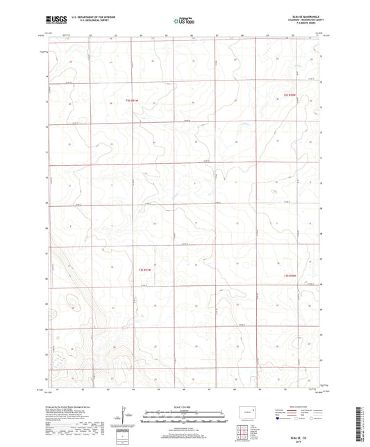 Elba SE Colorado US Topo Map Image