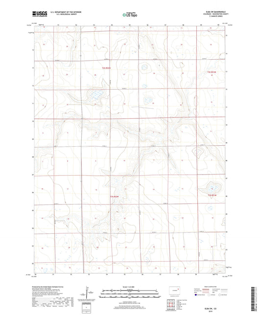 Elba SW Colorado US Topo Map Image