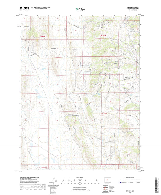 Elkhorn Colorado US Topo Map Image