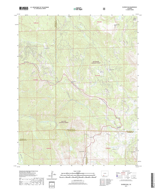 Elwood Pass Colorado US Topo Map Image