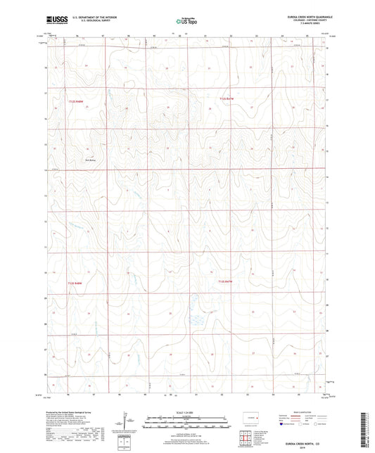 Eureka Creek North Colorado US Topo Map Image
