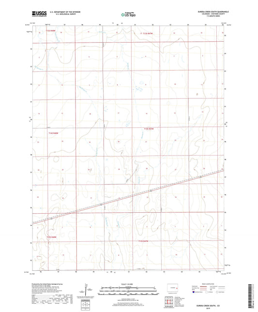 Eureka Creek South Colorado US Topo Map Image