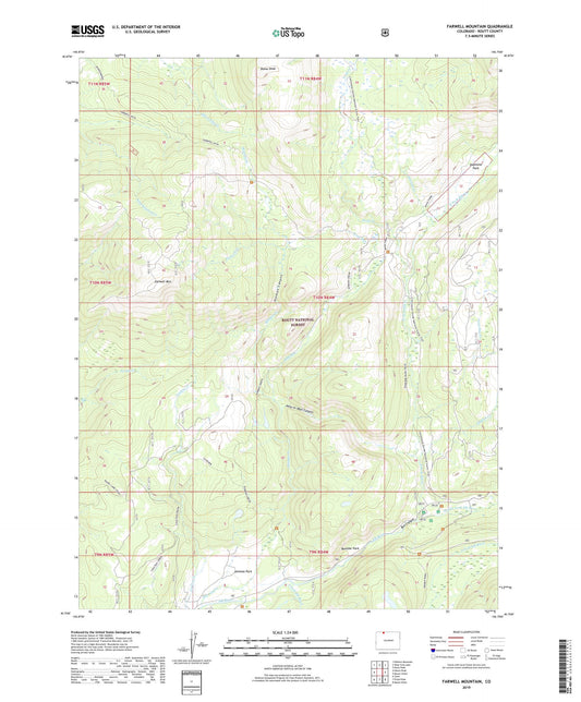 Farwell Mountain Colorado US Topo Map Image