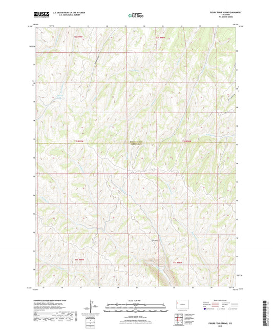 Figure Four Spring Colorado US Topo Map Image